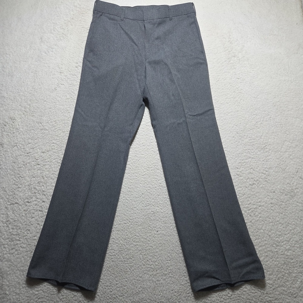 Vintage 70s Levis Action‎ Slacks Mens 32x30 Gray Sta-Prest Straight Leg